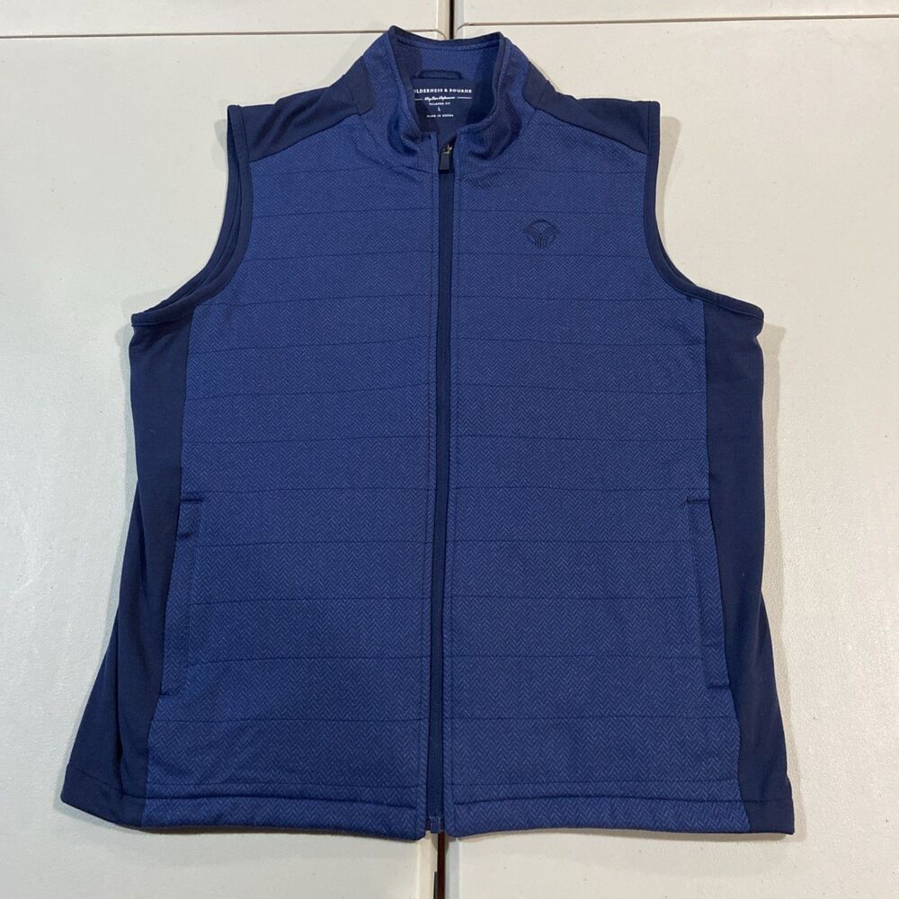 Holderness & Bourne Perry Vest Bordeaux Herringbone Men's Large Tailored Fit